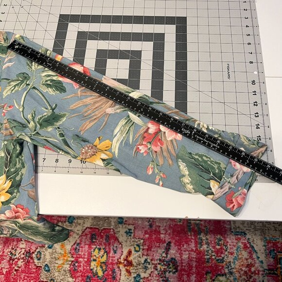 COLDWATER CREEK Blue Floral Hip-Length Jacket (PXL) OMG – SUPER CUTE!‎ (NWOT) - Picture 7 of 9